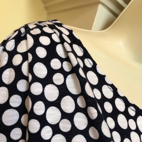 C Est 1946 navy with white polka dots tunic style top or short dress Sz large - Picture 7 of 11